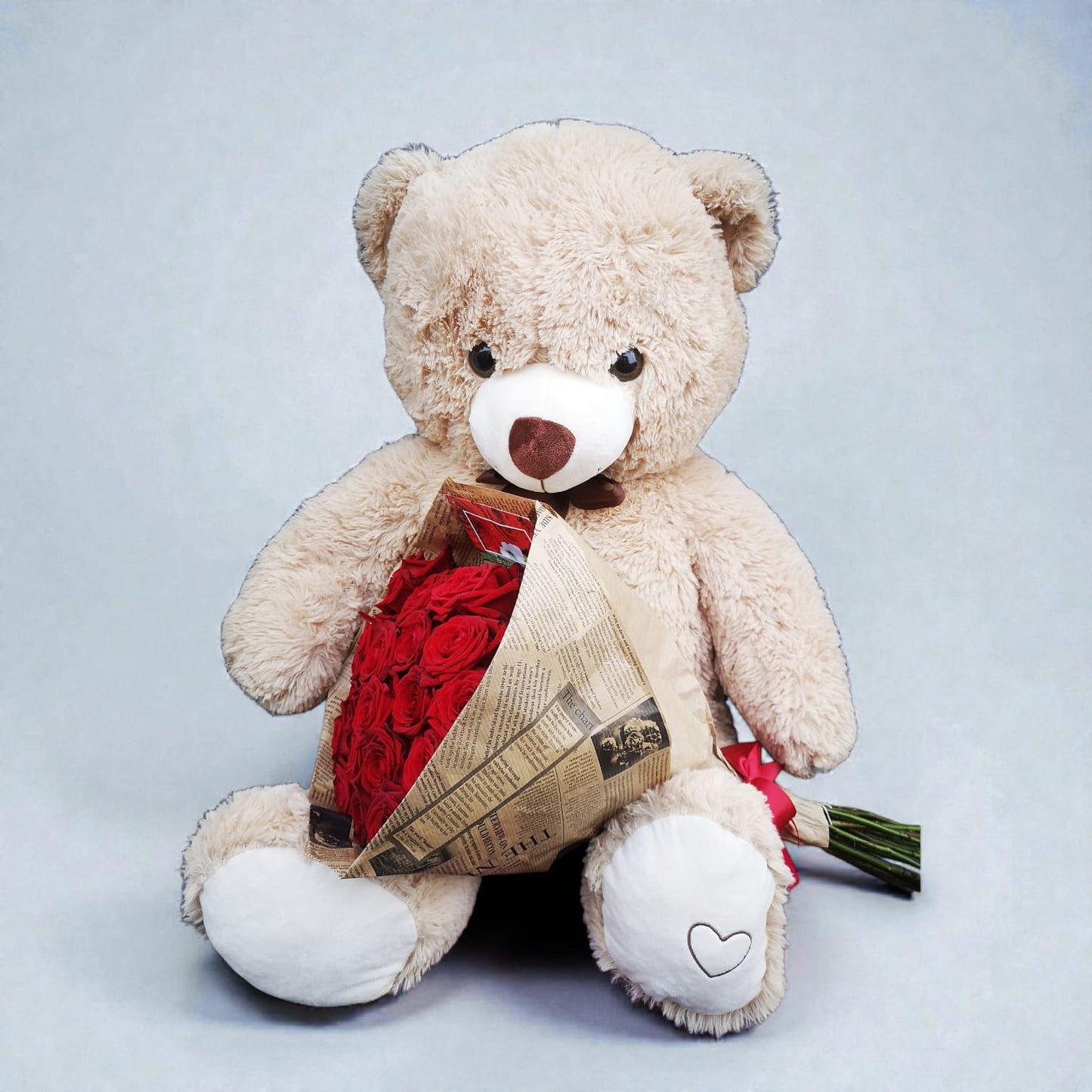 <tc>Love Bear with Red Roses</tc>