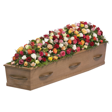 <tc>Coffin Cover - Nothing but roses</tc>