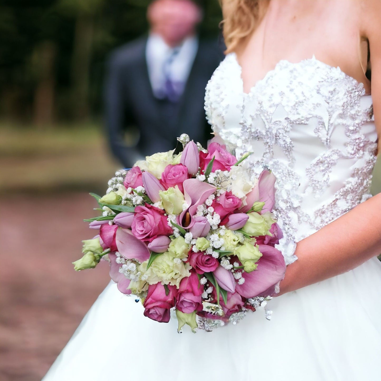 Bouquet de mariage de mariée de bonbons