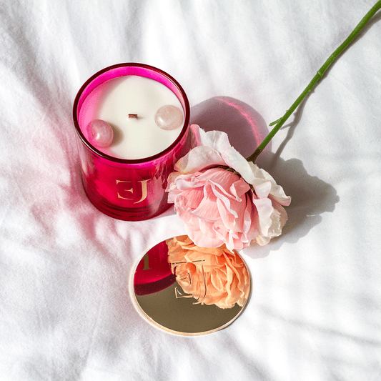 Paris luxury scented candle Rose crystal – Rose