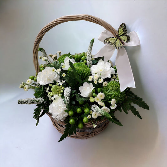 Fresh Elegance Flower Basket