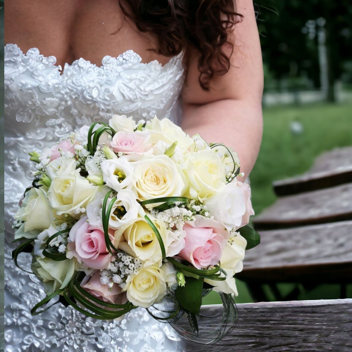 Bouquet de mariage de mariée en perles