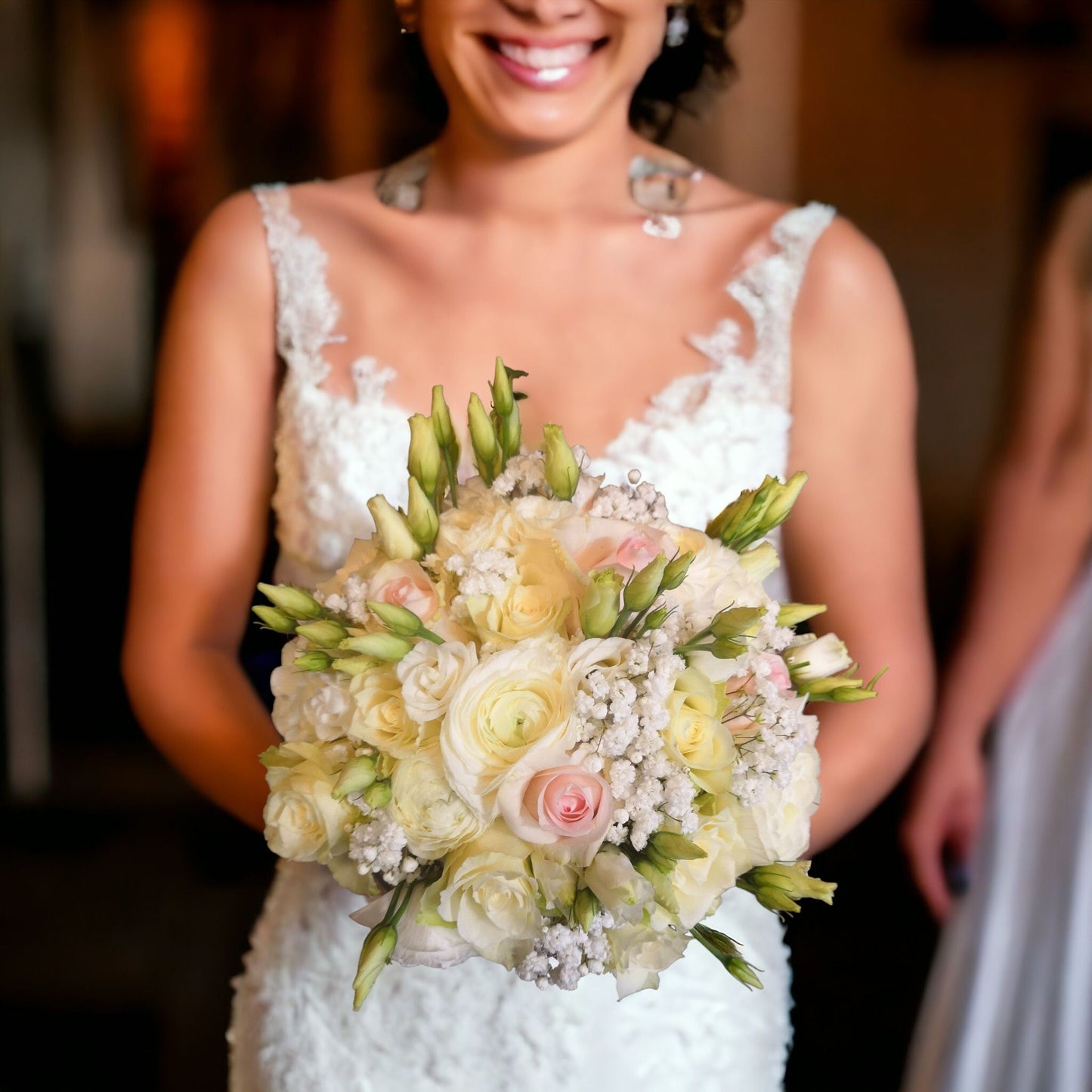 Bouquet de mariage de mariée romantique