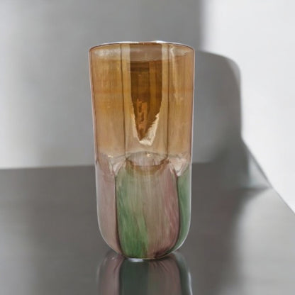 Amber Forest Glass Vase