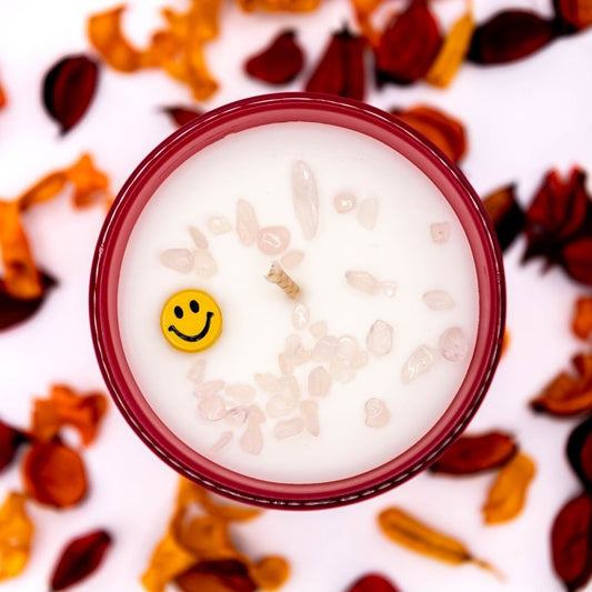 Smiley candle - Pink